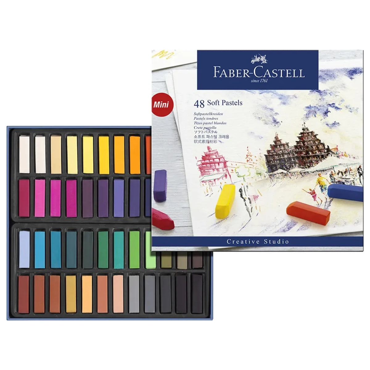 Estojo Giz Pastel Seco Curto Creative Studio - Faber-Castell