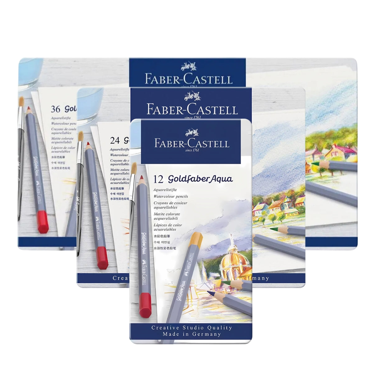 Estojo Lápis de Cor Aquarelável Goldfaber - Faber-Castell