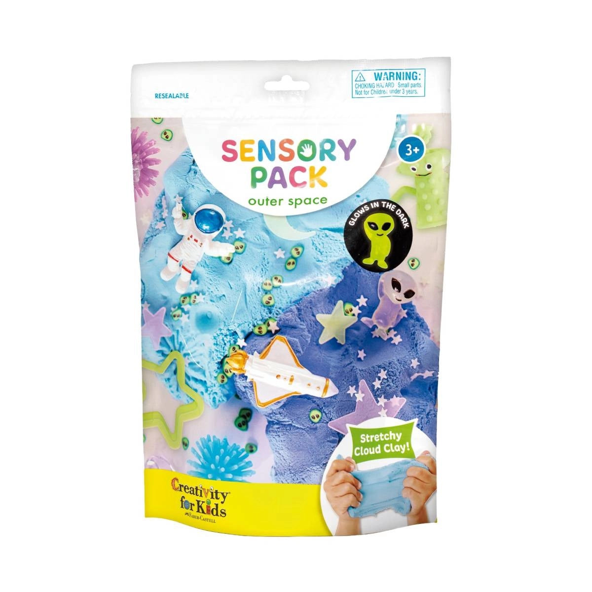Kit Sensorial Espaço Sideral com Massinha 90g Creativity For Kids 6419900 - Faber-castell