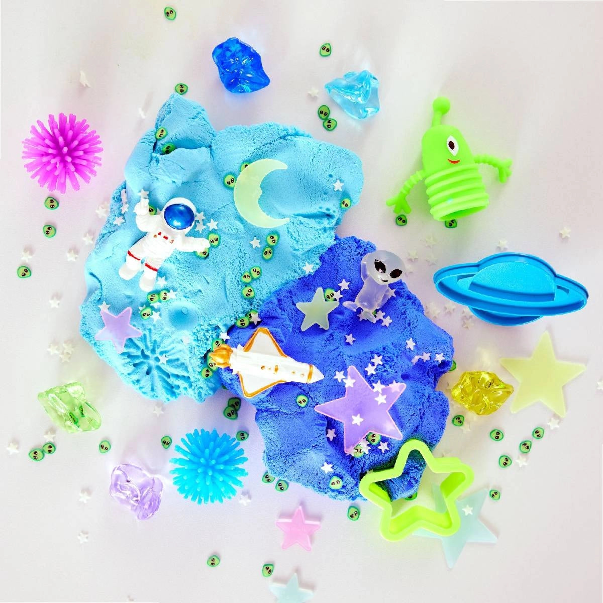Kit Sensorial Espaço Sideral com Massinha 90g Creativity For Kids 6419900 - Faber-castell
