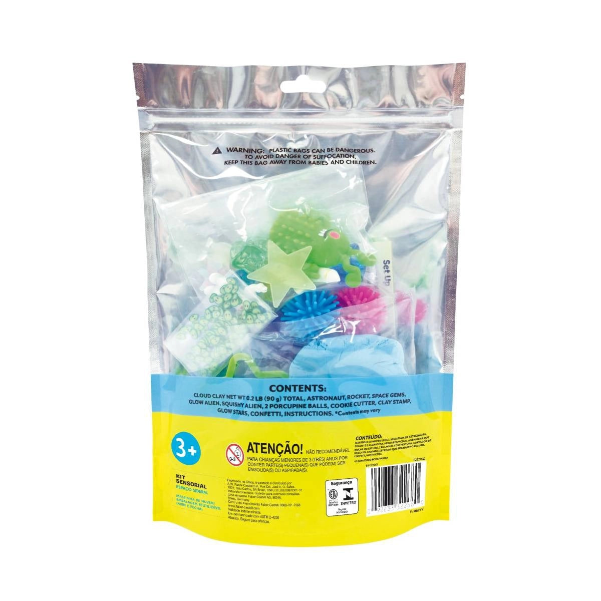 Kit Sensorial Espaço Sideral com Massinha 90g Creativity For Kids 6419900 - Faber-castell