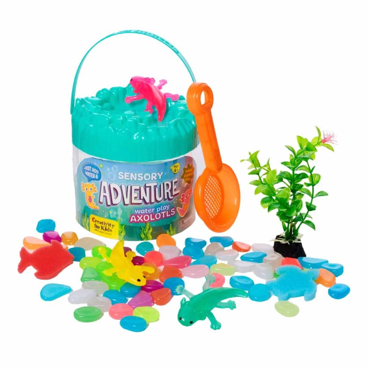 Kit Sensorial Adventure Axolotes com Balde Creativity For Kids 6543900 - Faber-castell