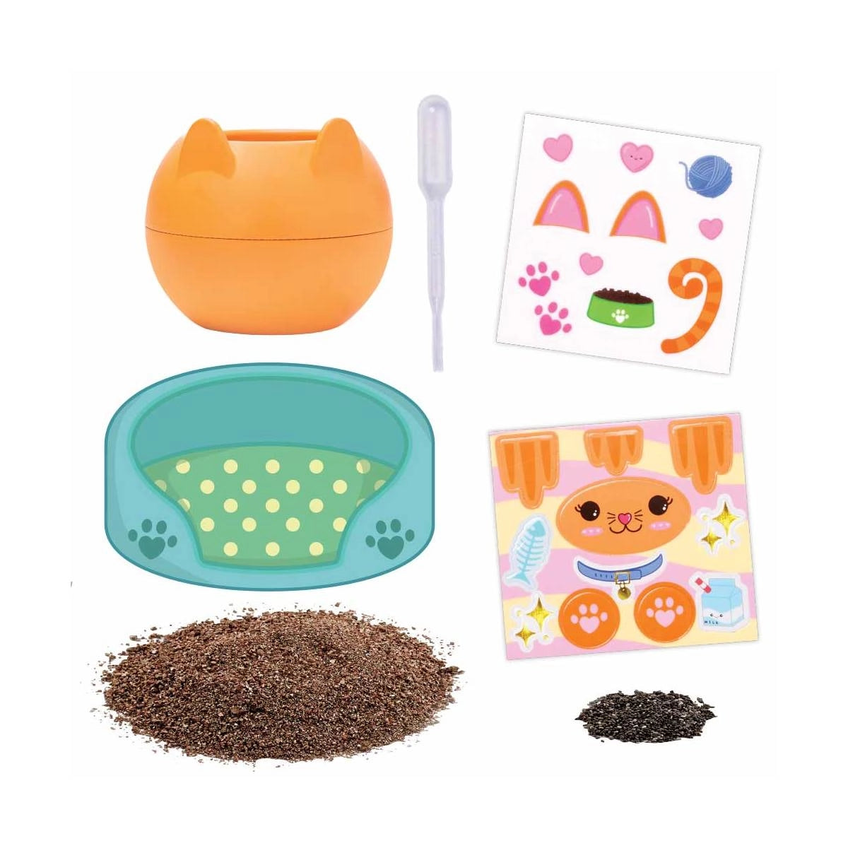 Kit Plant-a-pet Gatinho com Sementes de Chia Creativity For Kids 6439900 - Faber-castell