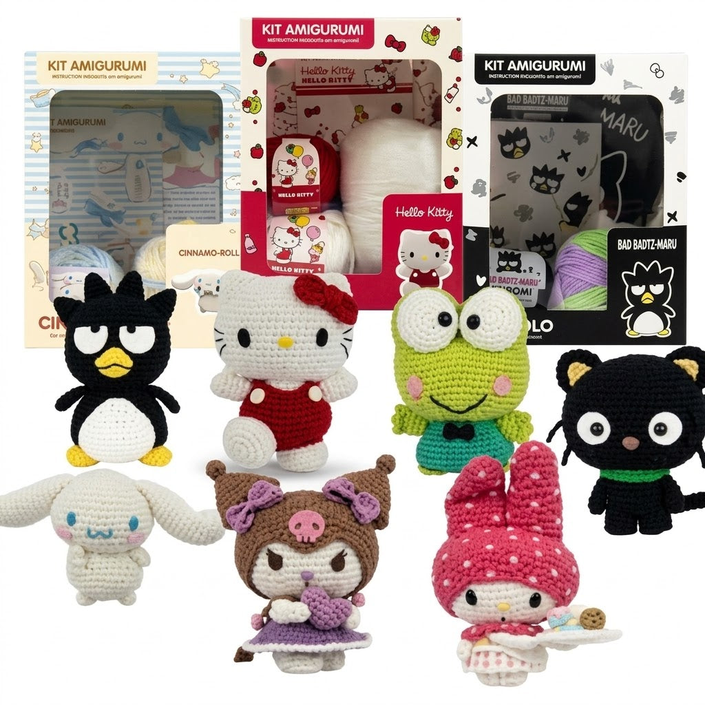 Kit Colecao Amigurumi Hello Kitty And Friends