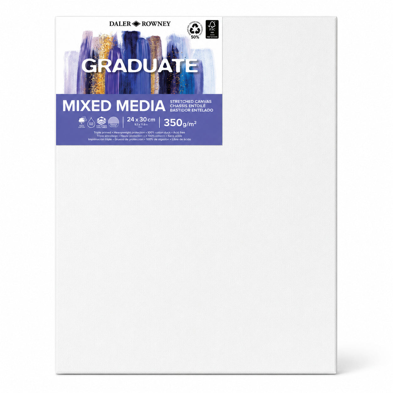 231396-tela-para-pintura-daler-rowney-350g-24x30cm-graduate-canvas-mixed-media-com-01-unid-586039