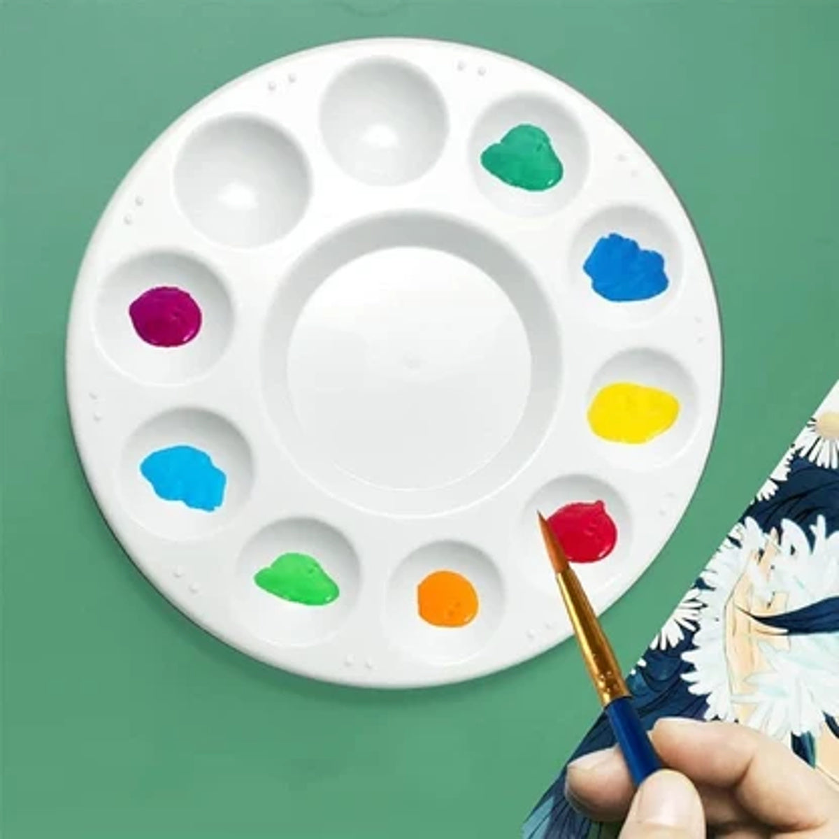 Godê Redondo 11 Cavidades para Aquarela, Guache e Acrílica - Sinoart