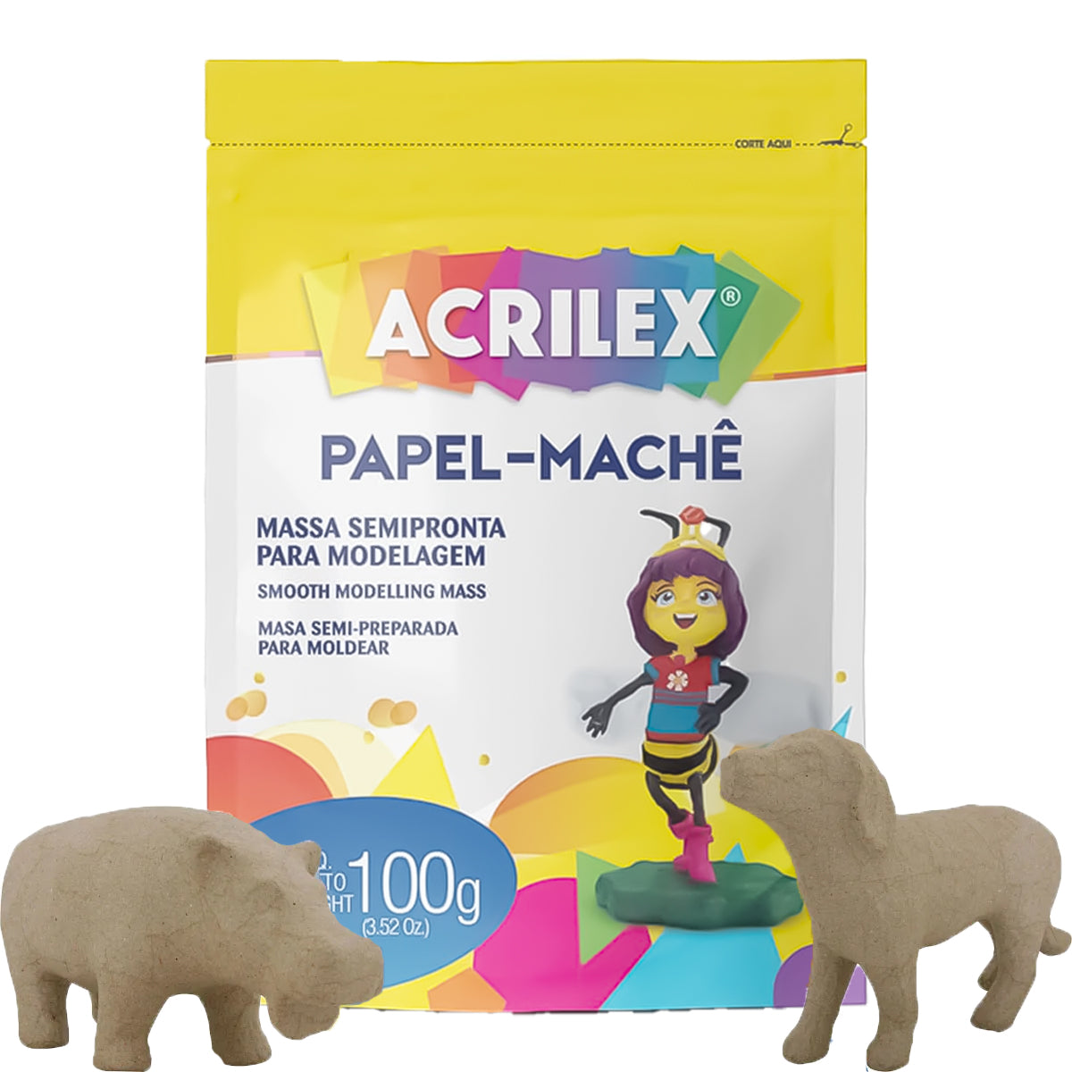 Papel Machê 100g Acrilex - 01210