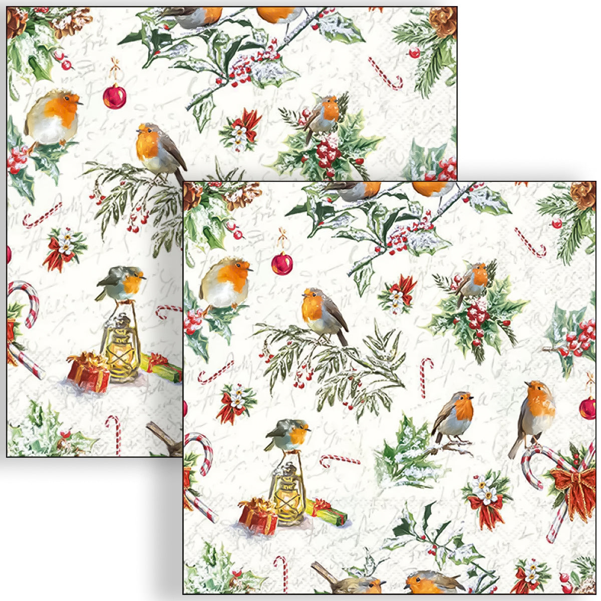 Guardanapo para Decoupage Ambiente 33x33cm com 2 Unidades - Enfeites de Natal