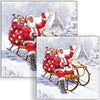Guardanapo para Decoupage Ambiente 33x33cm com 2 Unidades - Noel Trenó Natal