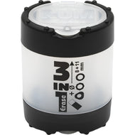 Apontador com Deposito Kum 3 em 1 com Borracha - Black