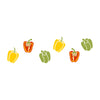 Stencil Feirinha Legumes Pimentões 10x30cm para Pintura Decorativa e Artesanato 3805 - Opa