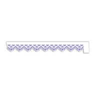 Stencil Renda Arcos 4x30cm para Pintura Decorativa e Artesanato 3816 - Opa