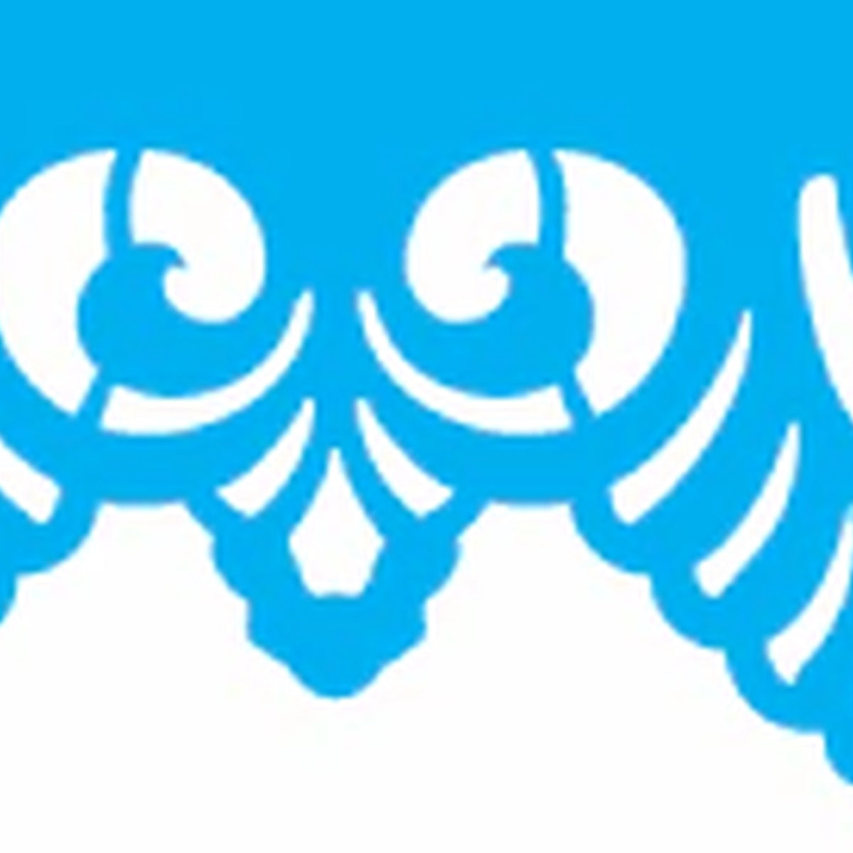 Stencil Renda Plumada 4x30cm para Pintura Decorativa e Artesanato 3821 - Opa