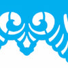 Stencil Renda Plumada 4x30cm para Pintura Decorativa e Artesanato 3821 - Opa