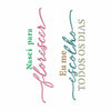 Stencil Frase Nasci para Florescer 15x20cm para Pintura Decorativa e Artesanato 3808 - Opa