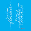 Stencil Frase Nasci para Florescer 15x20cm para Pintura Decorativa e Artesanato 3808 - Opa