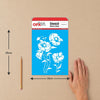 Stencil Flor Papoulas I 20x25cm para Pintura Decorativa e Artesanato 3810 - Opa