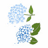 Stencil Flor Sombra Hortênsias 20x25cm para Pintura Decorativa e Artesanato 3811 - Opa