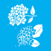 Stencil Flor Sombra Hortênsias 20x25cm para Pintura Decorativa e Artesanato 3811 - Opa