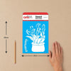 Stencil Flor Sombra Tulipas 20x25cm para Pintura Decorativa e Artesanato 3812 - Opa