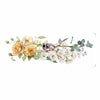Transfer Têxtil Flores e Pássaros 7x20cm para Personalização de Tecidos 3831 - Opa