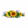 Transfer Têxtil Flores Girassóis 7x20cm para Personalização de Tecidos 3832 - Opa