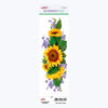 Transfer Têxtil Flores Girassóis 7x20cm para Personalização de Tecidos 3832 - Opa