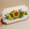 Transfer Têxtil Flores Girassóis 7x20cm para Personalização de Tecidos 3832 - Opa