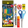 Kit Escolar Sonic 18 Itens com Lápis de Cor 12 Cores - Leo & Leo