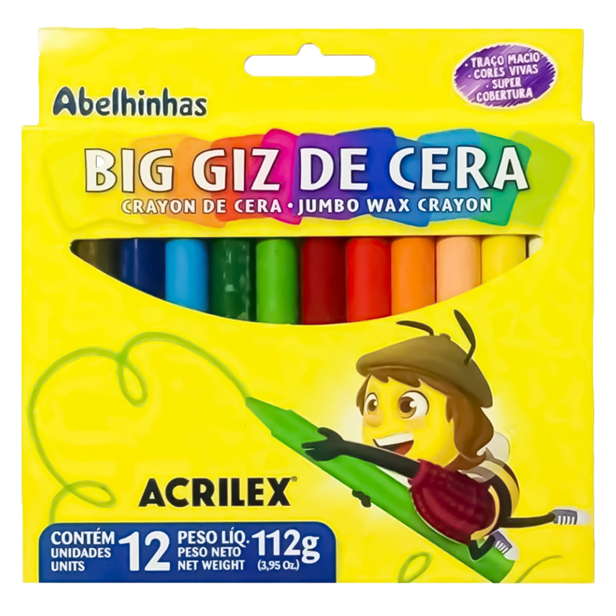 Estojo Gizao de Cera Big Acrilex