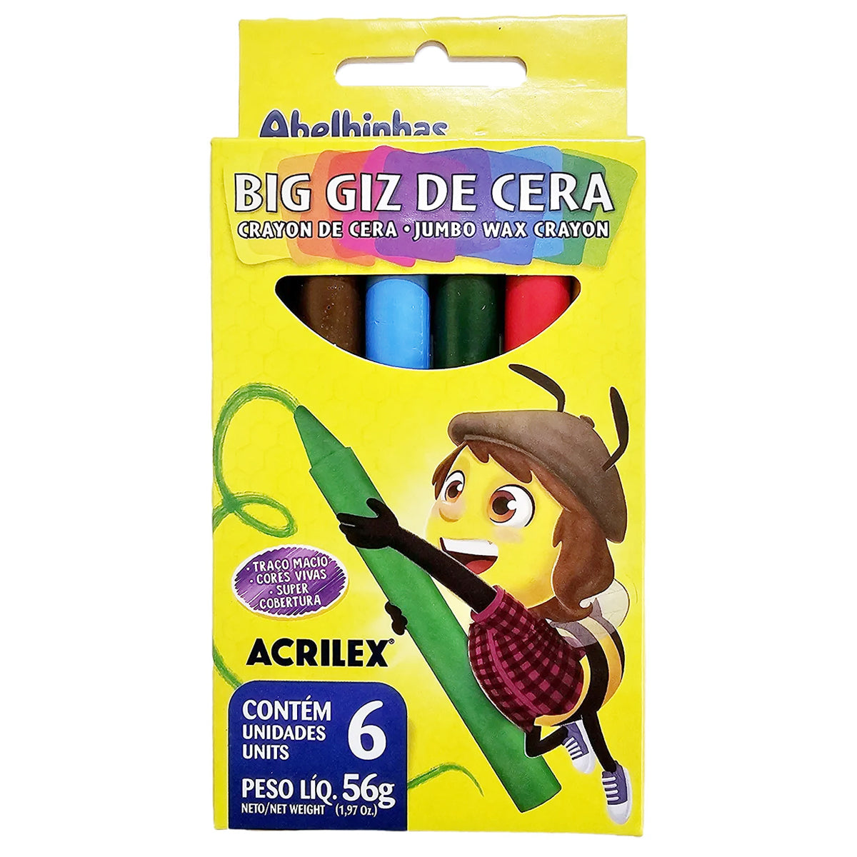 Estojo Gizao de Cera Big Acrilex