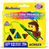 Big Giz de Cera Triangular 95g 12 Cores Acrilex - 9312