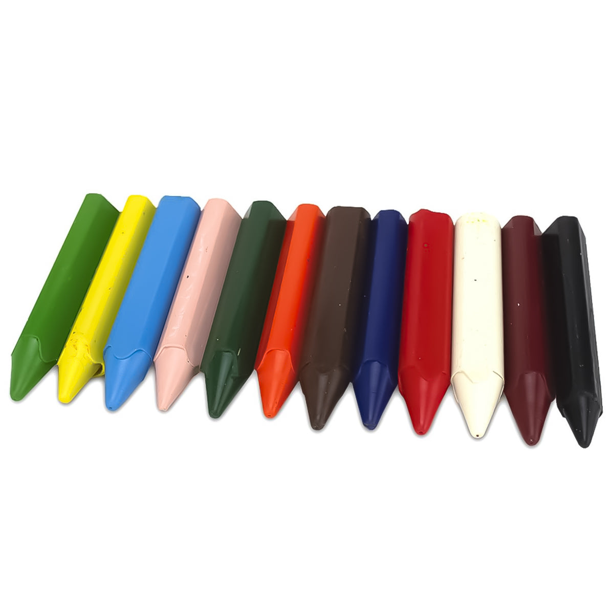 Giz de Cera Curto Triangular 45g 12 Cores Acrilex - 09412