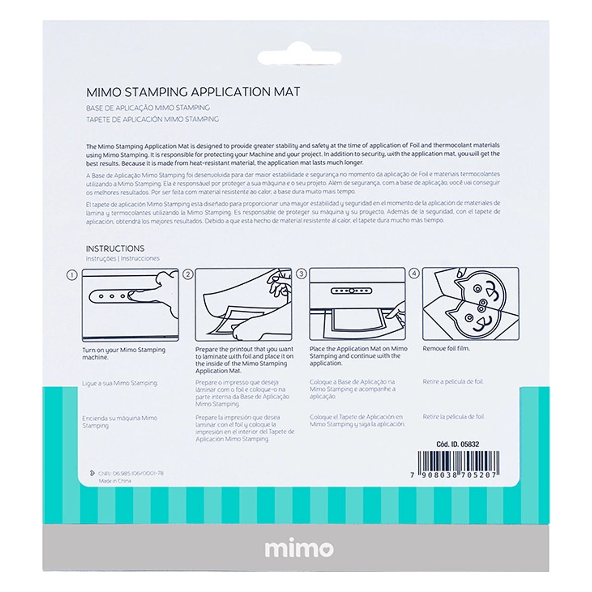 Base de Aplicação Mimo Stamping Mini com 3 Unidades para Hot Stamping 05832 - Mimo Crafts