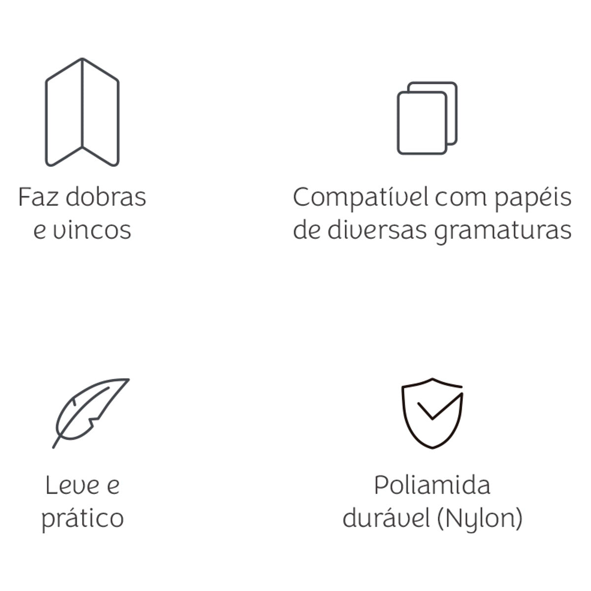 Dobrador de Papel Mimo 125mm em Nylon para Scrapbook e Encadernação 05529 - Mimo Crafts