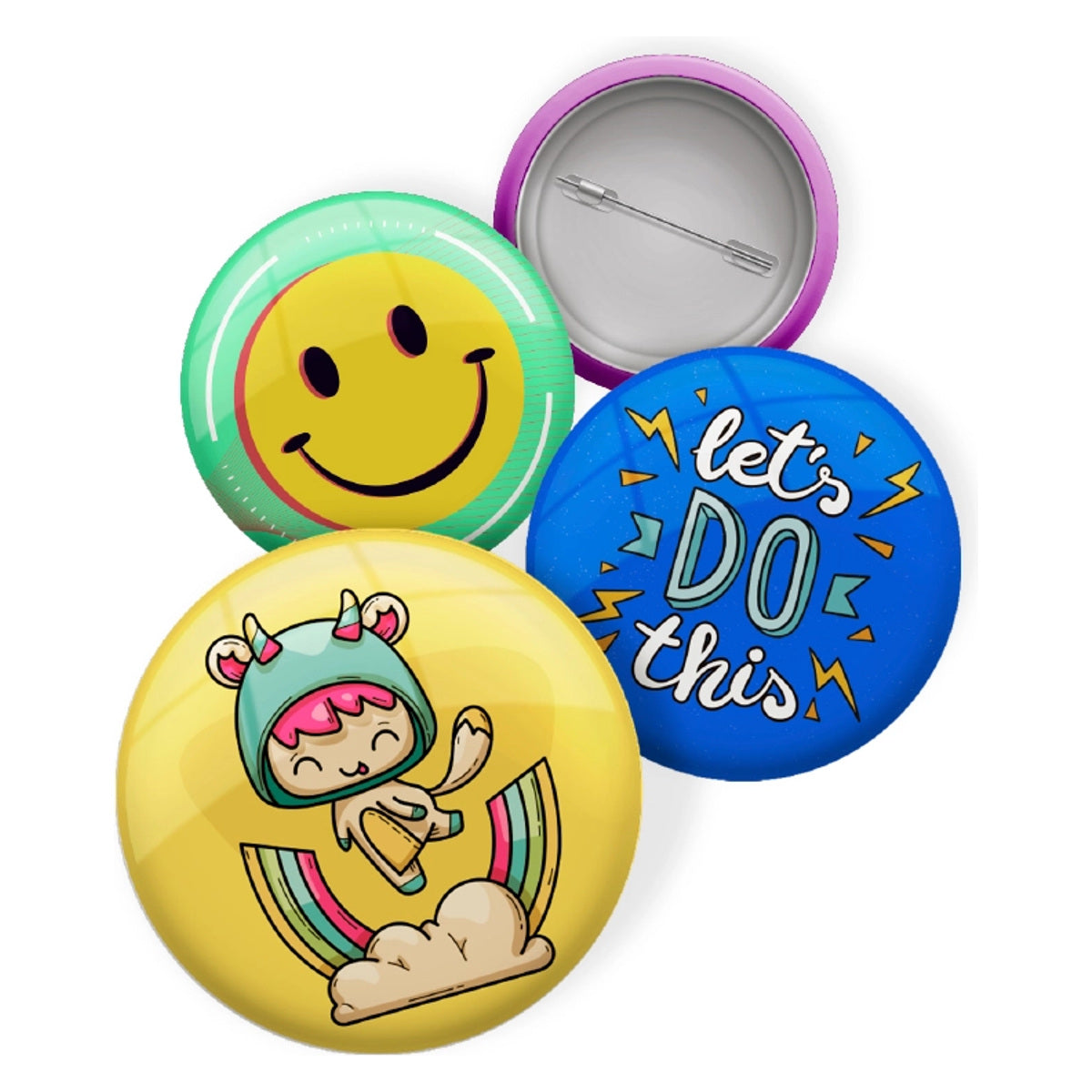 Máquina de Botton Mimo Pin 37mm com 20 Kits para Personalização 07354 - Mimo Crafts