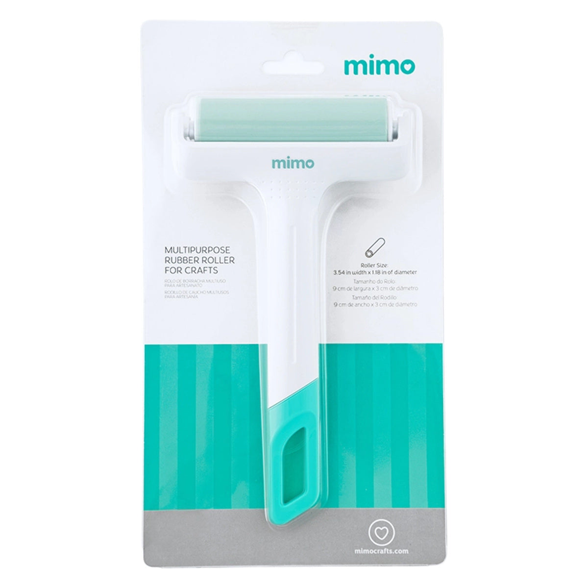Rolo de Borracha Multiuso Mimo 9cm para Artesanato, Carimbo e Xilogravura 06927 - Mimo Crafts