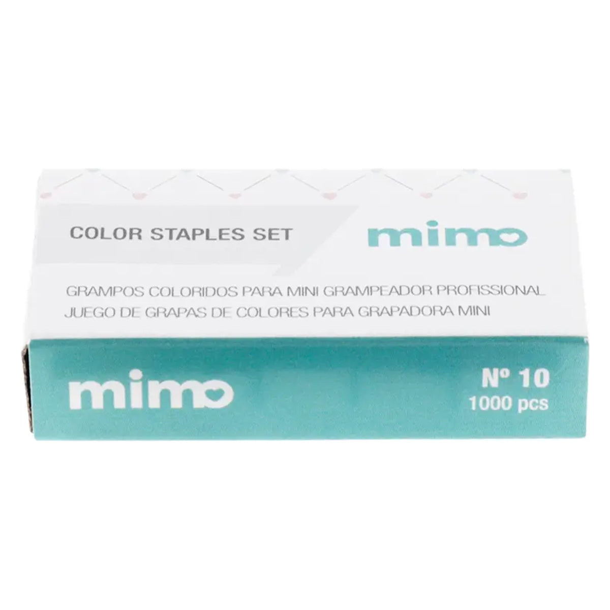 Grampo Colorido Nº 10 Mimo para Mini Grampeador Profissional com 1000 Unidades 06298 - Mimo Crafts