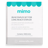 Grampo 26/8 Mimo para Grampeador Profissional de Longo Alcance com 1000 Unidades 07394 - Mimo Crafts
