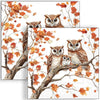 Guardanapo para Decoupage Ambiente 33x33cm com 2 Unidades - Familia de Corujas