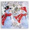 Guardanapo para Decoupage Ambiente 33x33cm com 20 Unidades - Natal Bonecos de Neve e Pássaros