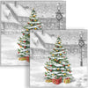Guardanapo para Decoupage Ambiente 33x33cm com 20 Unidades - Natal Arvore no Quadrado