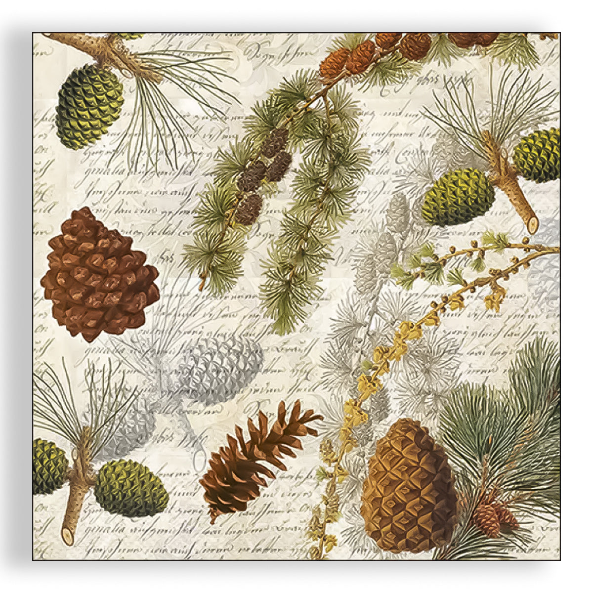Guardanapo para Decoupage Ambiente 33x33cm com 20 Unidades - Natal Vida na Floresta