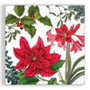 Guardanapo para Decoupage Ambiente 33x33cm com 2 Unidades - Plantas de Natal Brancas