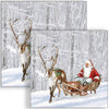 Guardanapo para Decoupage Ambiente 33x33cm com 20 Unidades - Natal Papai Noel na Floresta Nevada