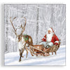 Guardanapo para Decoupage Ambiente 33x33cm com 20 Unidades - Natal Papai Noel na Floresta Nevada