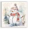 Guardanapo para Decoupage Ambiente 33x33cm com 2 Unidades - Natal Boneco de Neve na Natureza