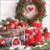 Guardanapo para Decoupage Ambiente 33x33cm com 20 Unidades - Natal Colheita na Cesta