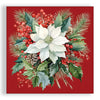 Guardanapo para Decoupage Ambiente 33x33cm com 20 Unidades - Buque de Flor do Natal Vermelha