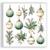 Guardanapo para Decoupage Ambiente 33x33cm com 2 Unidades - Natal Enfeites Pendurados Verde